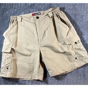 Reel Legends Shorts Mens 38 Tan Cargo Performance Fishing Hiking‎ Outdoor